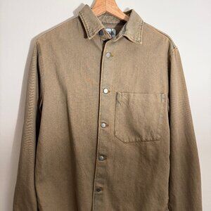 Zara Denim Jacket Overdyed Size Small New with tags